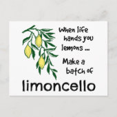 Een partij Limoncello Lemon Liqueur Briefkaart (Voorkant)