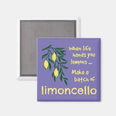 Een partij Limoncello Lemon Liqueur Magneet (Voorkant / Achterkant)