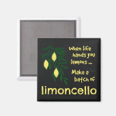 Een partij Limoncello Lemon Liqueur Magneet (Voorkant / Achterkant)