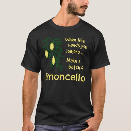 Een partij Limoncello Lemon Liqueur T-shirt (Voorkant)