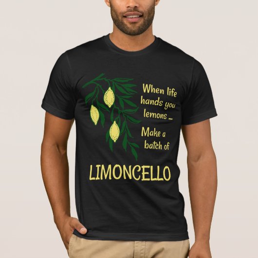 Een partij Limoncello Lemon Liqueur T-shirt (Voorkant)