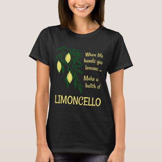 Een partij Limoncello Lemon Liqueur T-shirt (Voorkant)