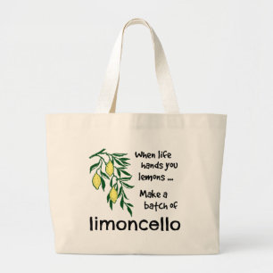 Een partij Limoncello maken Grote Tote Bag