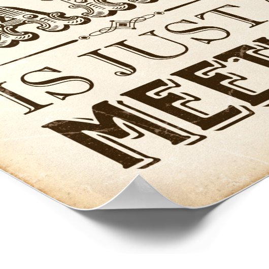 EEN PARTIJ ZONDER CAKE Sign Print (Hoek)