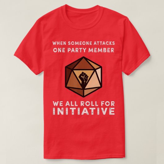 Een partijlid dat we allemaal voor Initiatief Zwar T-shirt (Design voorkant)