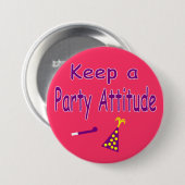 Een partijpositie behouden ronde button 7,6 cm (Voorkant /achterkant)