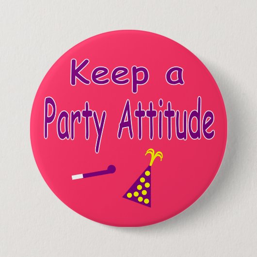 Een partijpositie behouden ronde button 7,6 cm (Voorkant)
