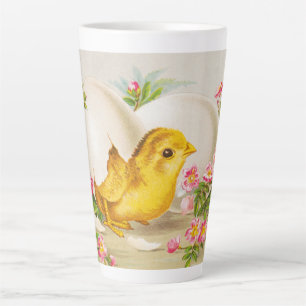 "Een Pasen Aanbod" Vintage Victoriaanse kaart, 188 Latte Mok