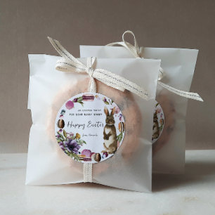 Een Pasen cadeautje Somebunny Zoete Favor Tags Ronde Sticker