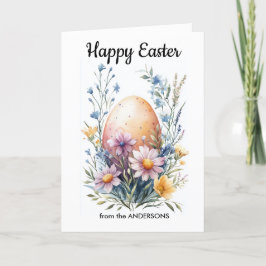 Eén Pasen decoratieve eieren Feestdagen Kaart