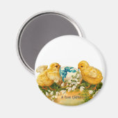 Een  Pasen met klooster voor klooster Magneet (Voorkant / Achterkant)