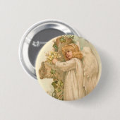 Een  Pasen voor Pasen Ronde Button 5,7 Cm (Voorkant /achterkant)