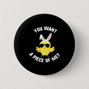 Een Pasen Wil Een Kip Zonnebril Ronde Button 5,7 Cm