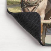 Een passend team van paarden muismat (Hoek)