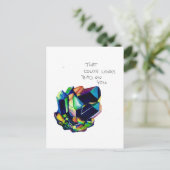 Een passief agressief Briefkaart (Staand voorkant)