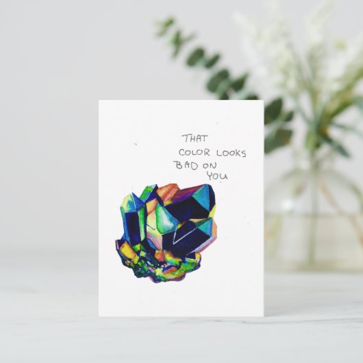 Een passief agressief Briefkaart (Staand voorkant)