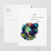 Een passief agressief Briefkaart (Voorkant / Achterkant)