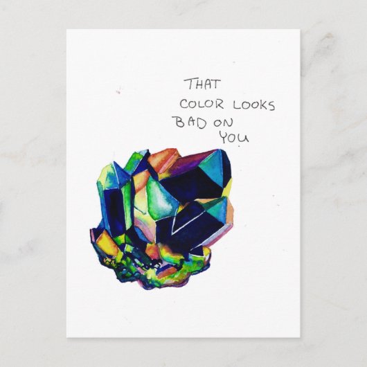 Een passief agressief Briefkaart (Voorkant)