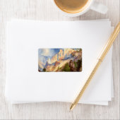 Een Passing Shower in de Yellowstone Canyon, 1903 Etiket (Insitu)