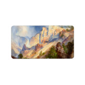 Een Passing Shower in de Yellowstone Canyon, 1903 Etiket (Voorkant)