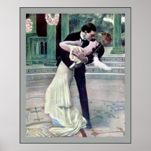 Een passionaat embrace poster
