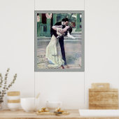 Een passionaat embrace poster (Keuken)