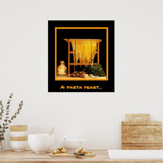 Een pasta feast poster (Keuken)