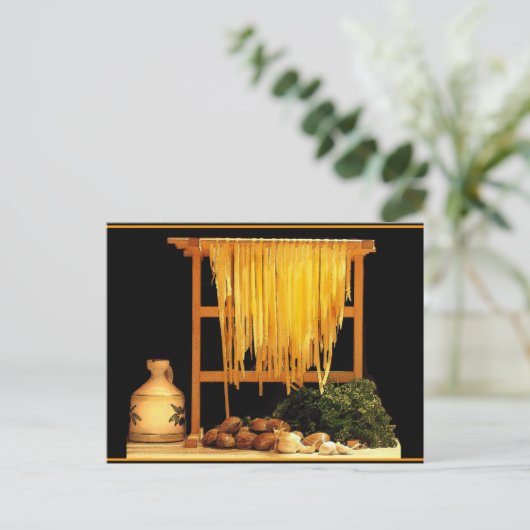 Een pastaafje briefkaart (Staand voorkant)