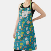 Een pasteidoekpatroon met aanpasbare patch schort (Insitu)