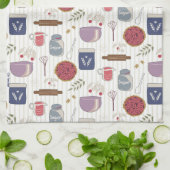 Een pasteidoekpatroon met aanpasbare patch  theedoek (Gevouwen)