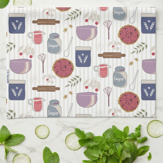 Een pasteidoekpatroon met aanpasbare patch theedoek (Gevouwen)