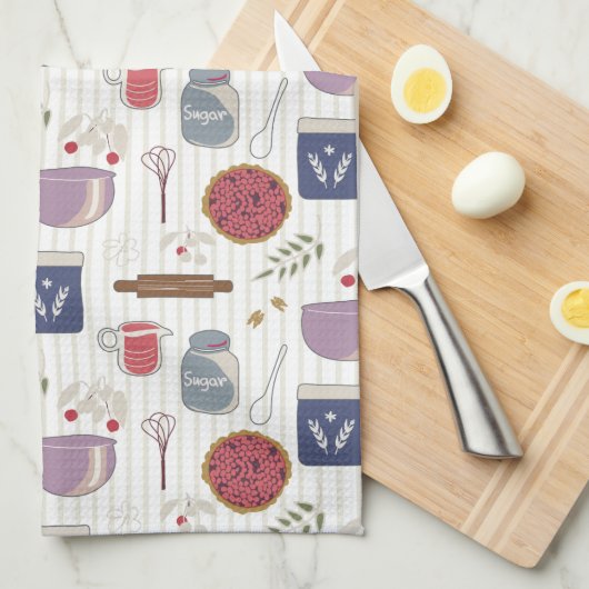 Een pasteidoekpatroon met aanpasbare patch theedoek (Quarter Fold)