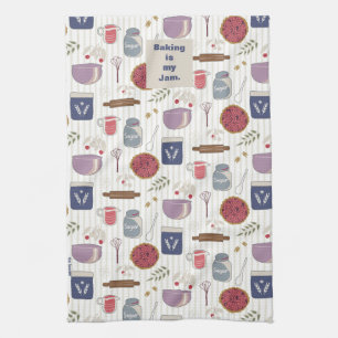 Een pasteidoekpatroon met aanpasbare patch  theedoek