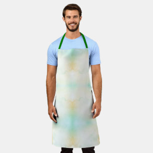 Een pastelkleurig schort met een waterverfpatroon