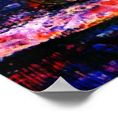 Een pastelleven met fruit en paasbloemen poster (Hoek)