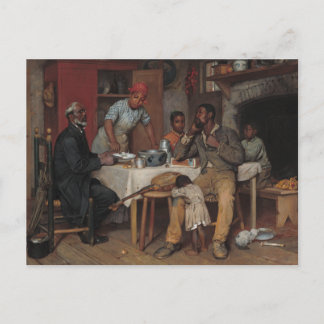 Een pastoor bezoek briefkaart