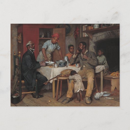 Een pastoor bezoek briefkaart (Voorkant)