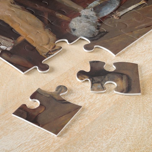 Een pastoor bezoek legpuzzel (Zijkant)