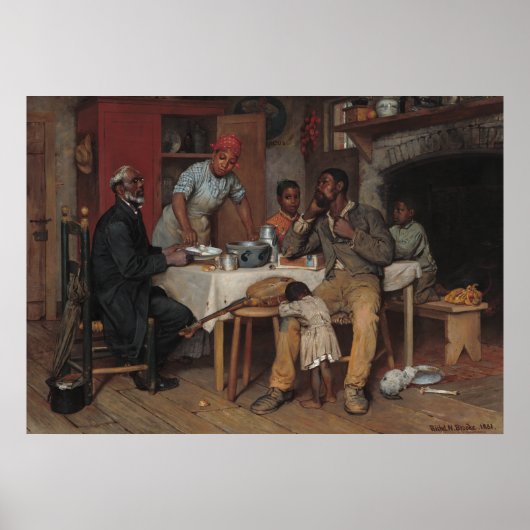 Een pastoor bezoek van Richard Norris Brooke Poster (Voorkant)