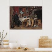 Een pastoor bezoek van Richard Norris Brooke Poster (Keuken)