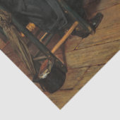 Een pastoor bezoek van Richard Norris Brooke Tissuepapier (Detail)