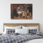 Een pastoraal bezoek canvas afdruk (Insitu (Slaapkamer))