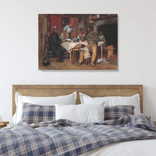 Een pastoraal bezoek canvas afdruk (Insitu (Slaapkamer))