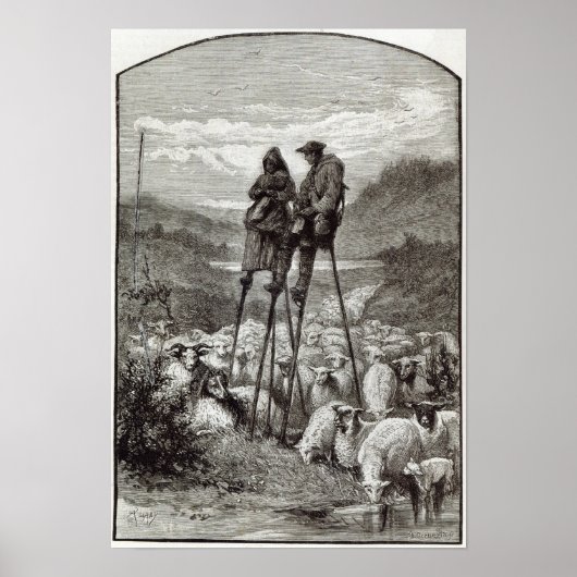 Een pastoraal in de Landes Poster (Voorkant)