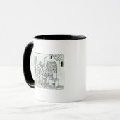 Een patiënt met een arts of apotheker mok (Voorkant links)
