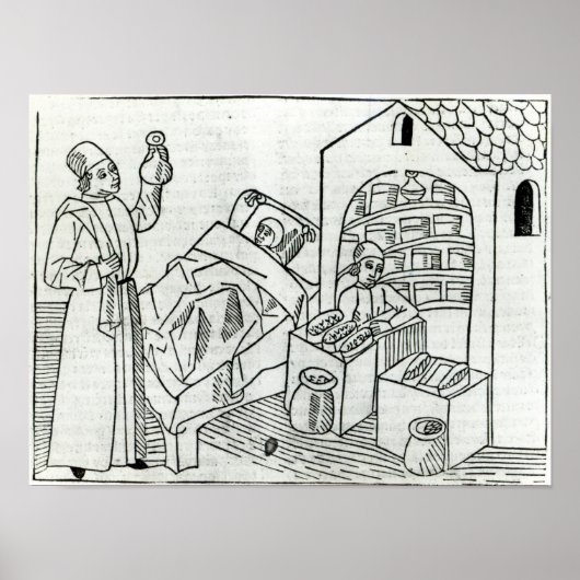 Een patiënt met een arts of apotheker poster (Voorkant)