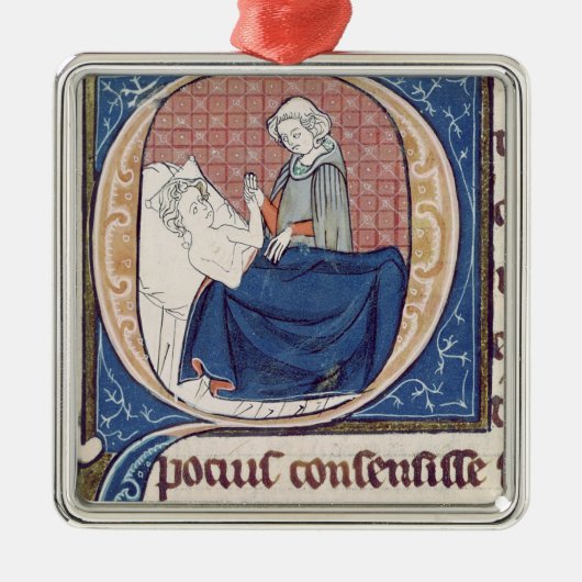 Een patiënt onderzoeken metalen ornament (Voorkant)