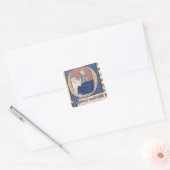 Een patiënt onderzoeken vierkante sticker (Envelop)