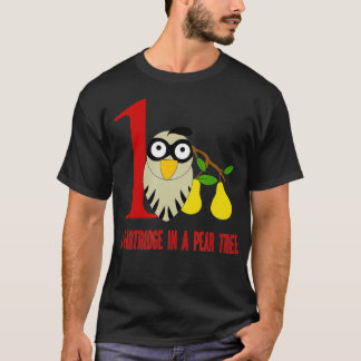 Een patrijs in de perenboom op 12 dagen Kerstmis T-shirt