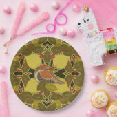 Een patrijs in een peer tree papier Bord (Feest)